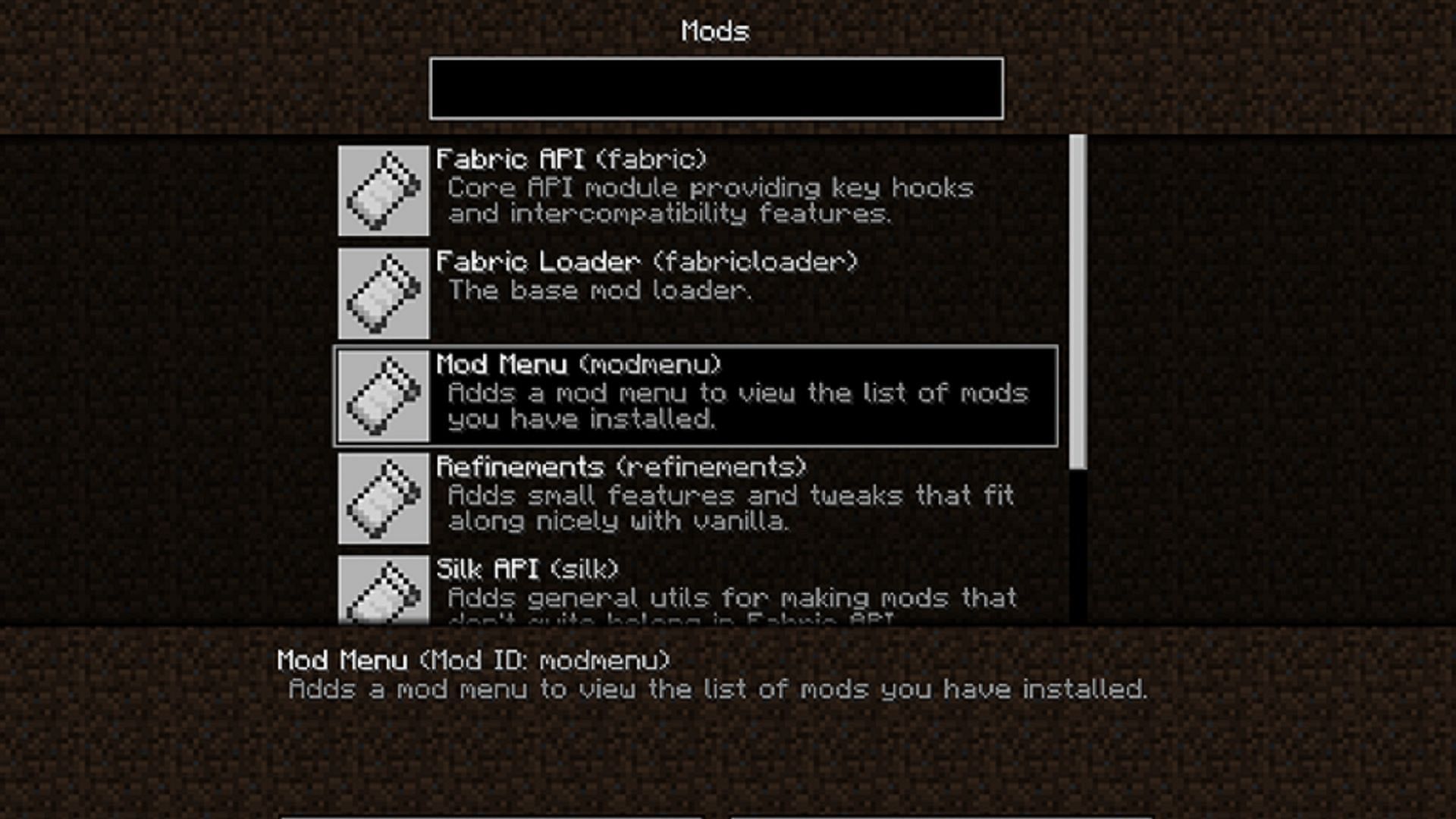 Fabric&#039;s mod loading list for Minecraft (Image via Fabricmc.net)