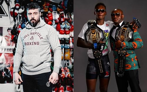 Dan Hardy [Image courtesy of @danhardymma on Instagram], Israel Adesanya & Kamaru Usman [@stylebender on Instagram]