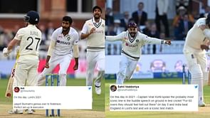 "For 60 overs, they should feel hell out there" - Fans recall fired-up India's incredible Lord's win a year ago