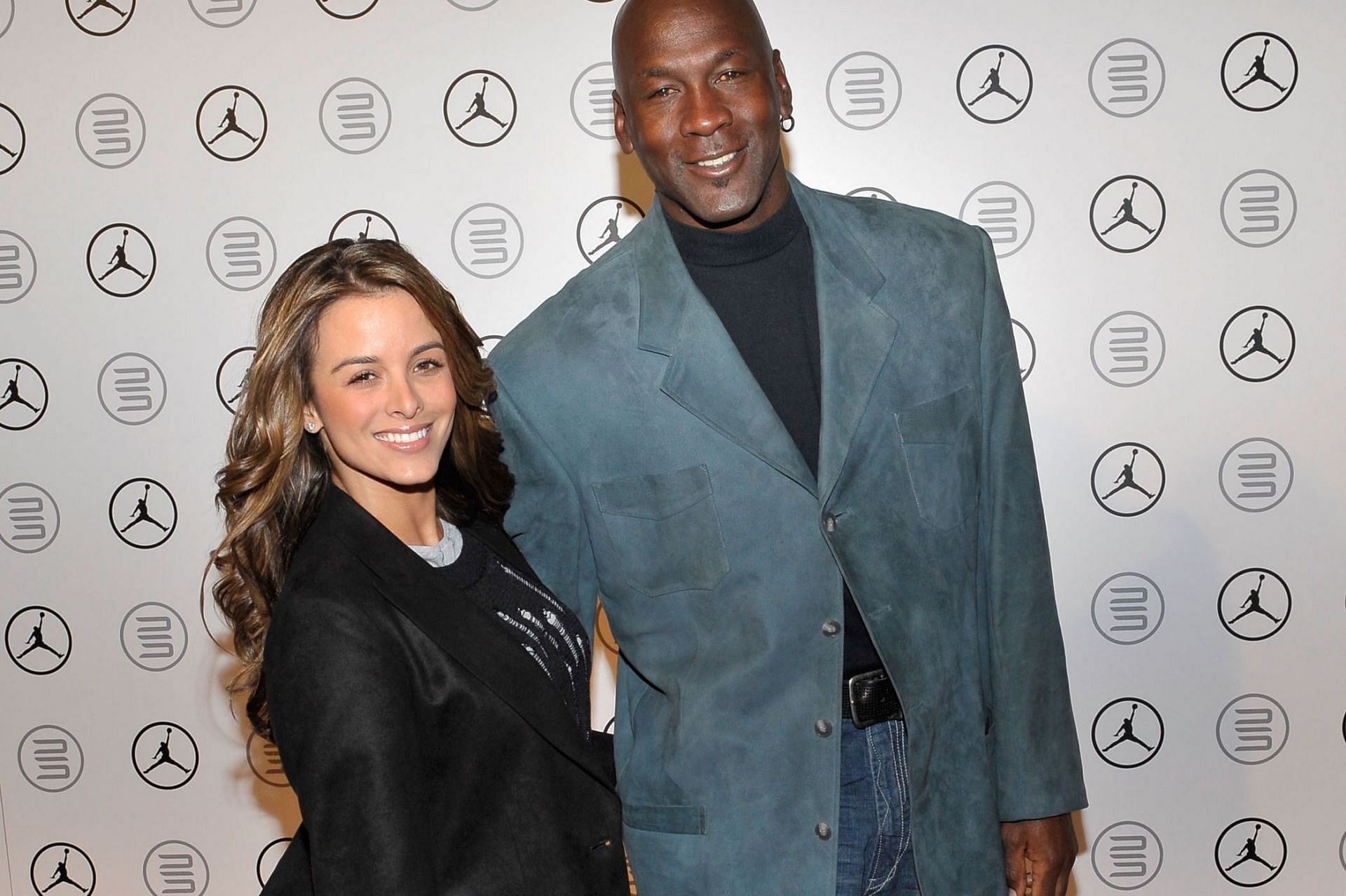Michael Jordan and his wife, Yvette Prieto
