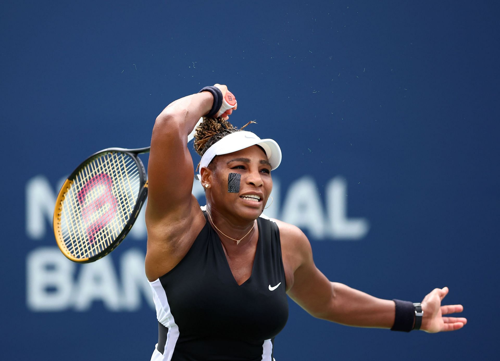 Serena Williams in action at the Canadian Open