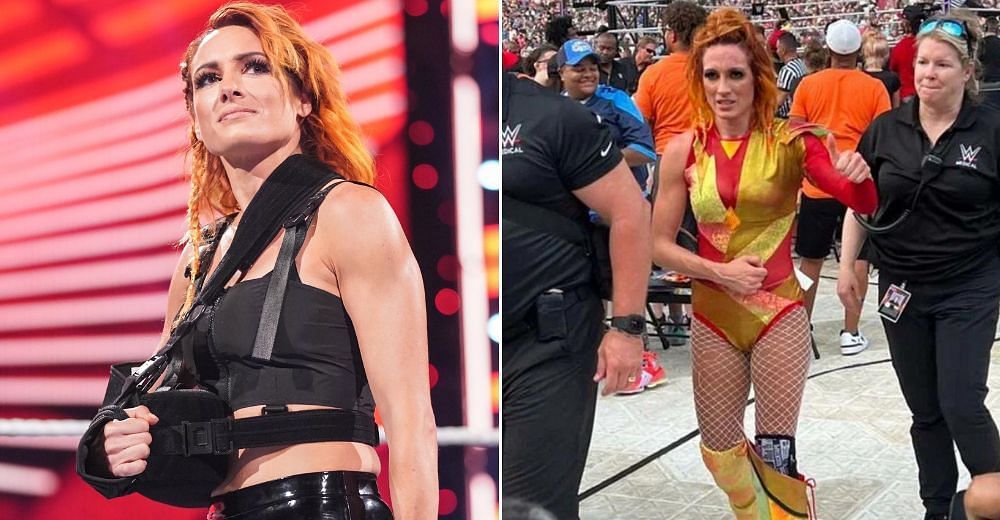 Becky Lynch sustained an injury at SummerSlam