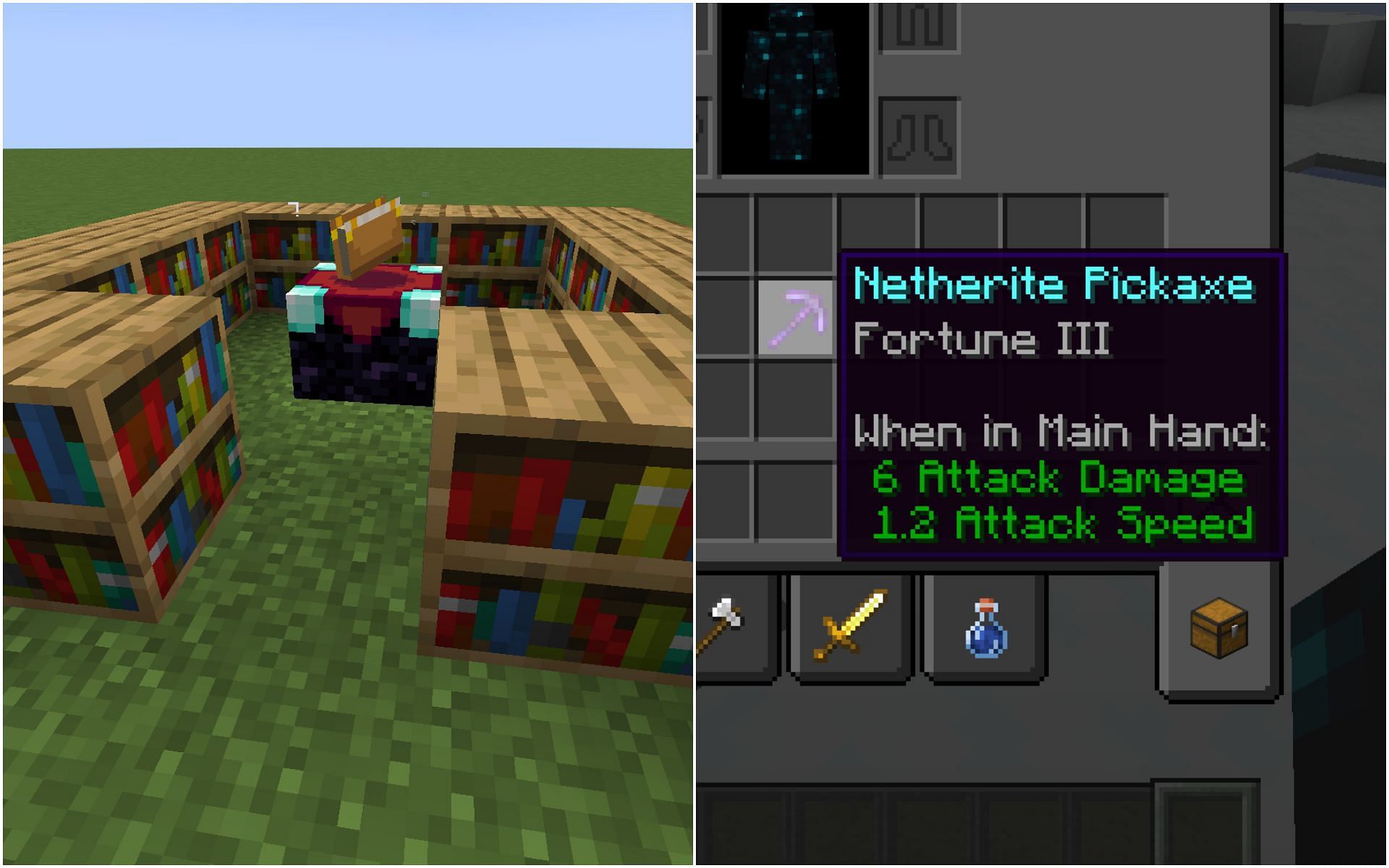 Minecraft enchantments can be quite tricky for new players (Image via Sportskeeda)