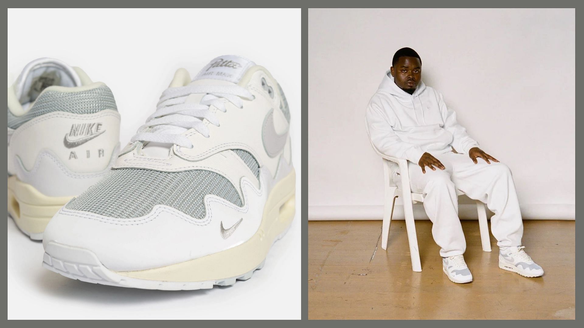 Patta x Nike Air Max 1 Waves White colllection (Image via Patta)