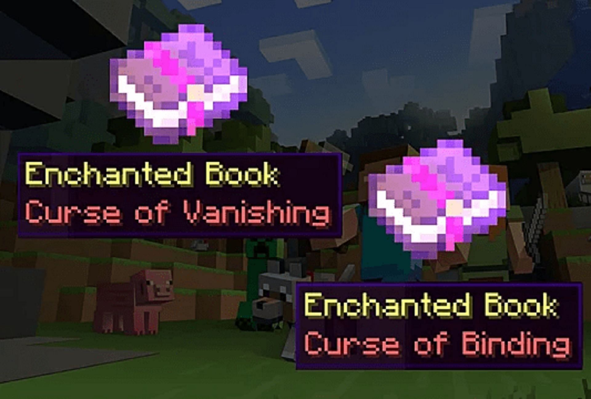 Curse enchantments in Minecraft only serve to cause problems (Image via Mojang)