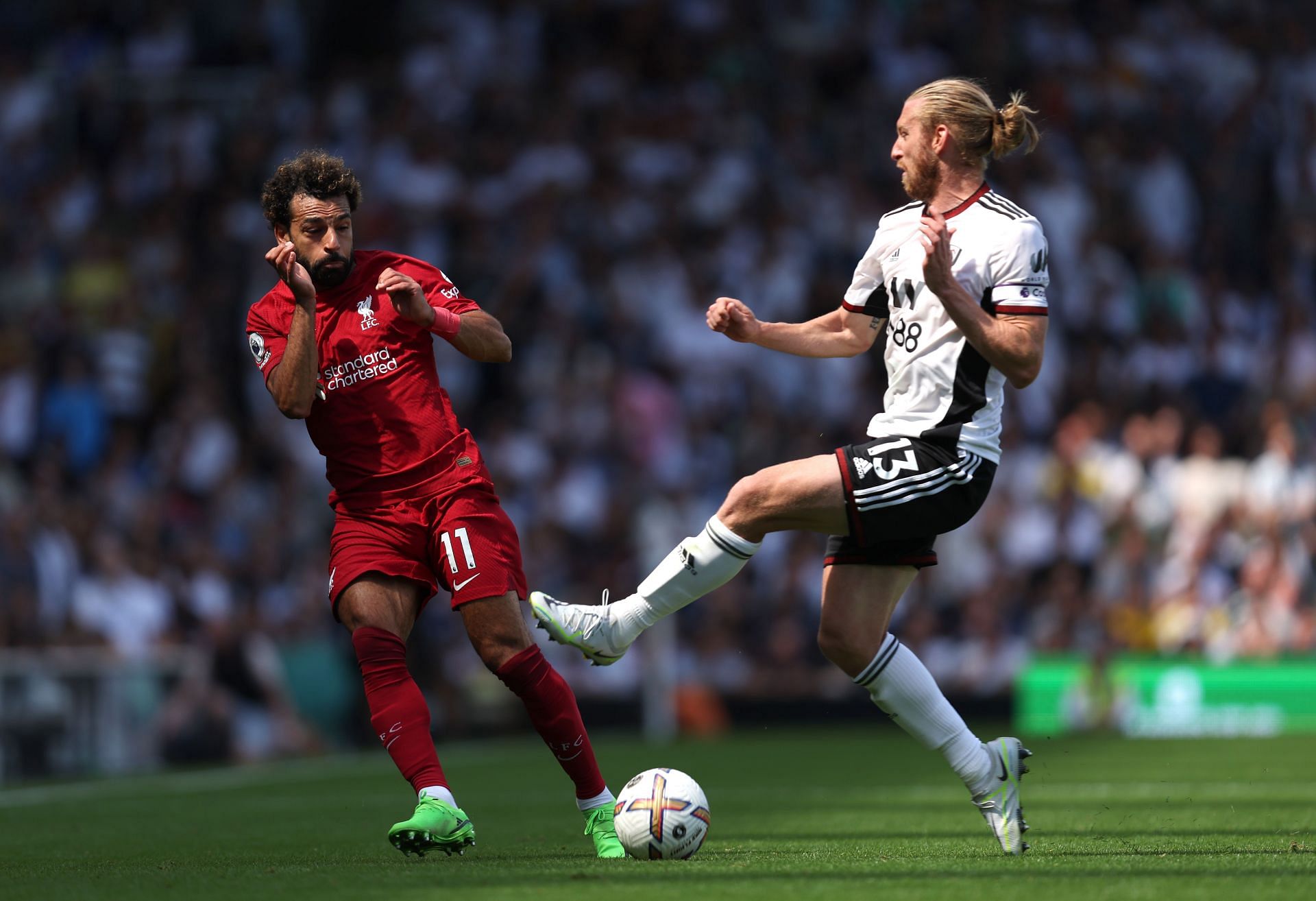 Liverpool and Fulham played out a 2-2 draw in their Premier League clash at Craven Cottage on Saturday.