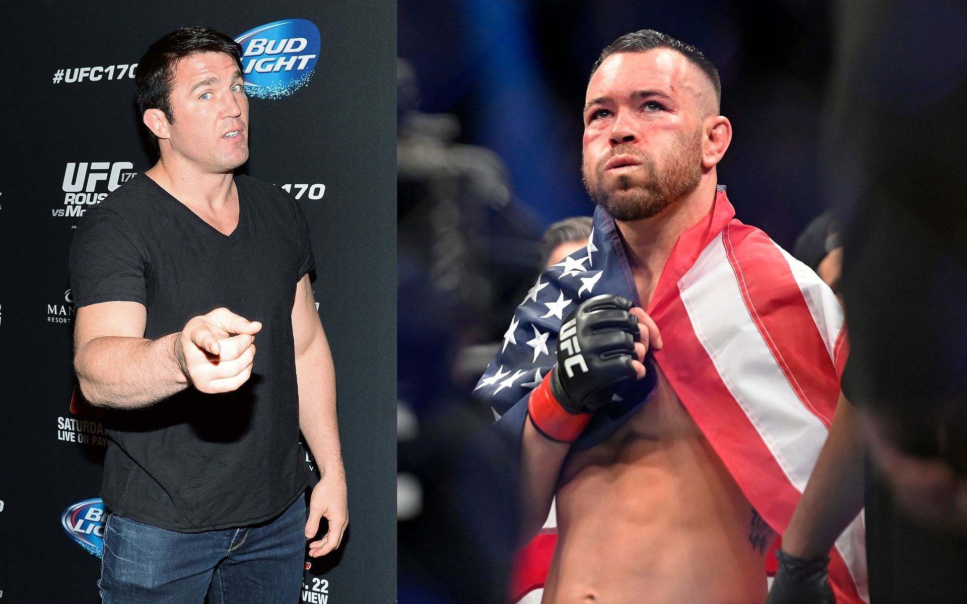 Chael Sonnen (left) and Colby Covington (right)