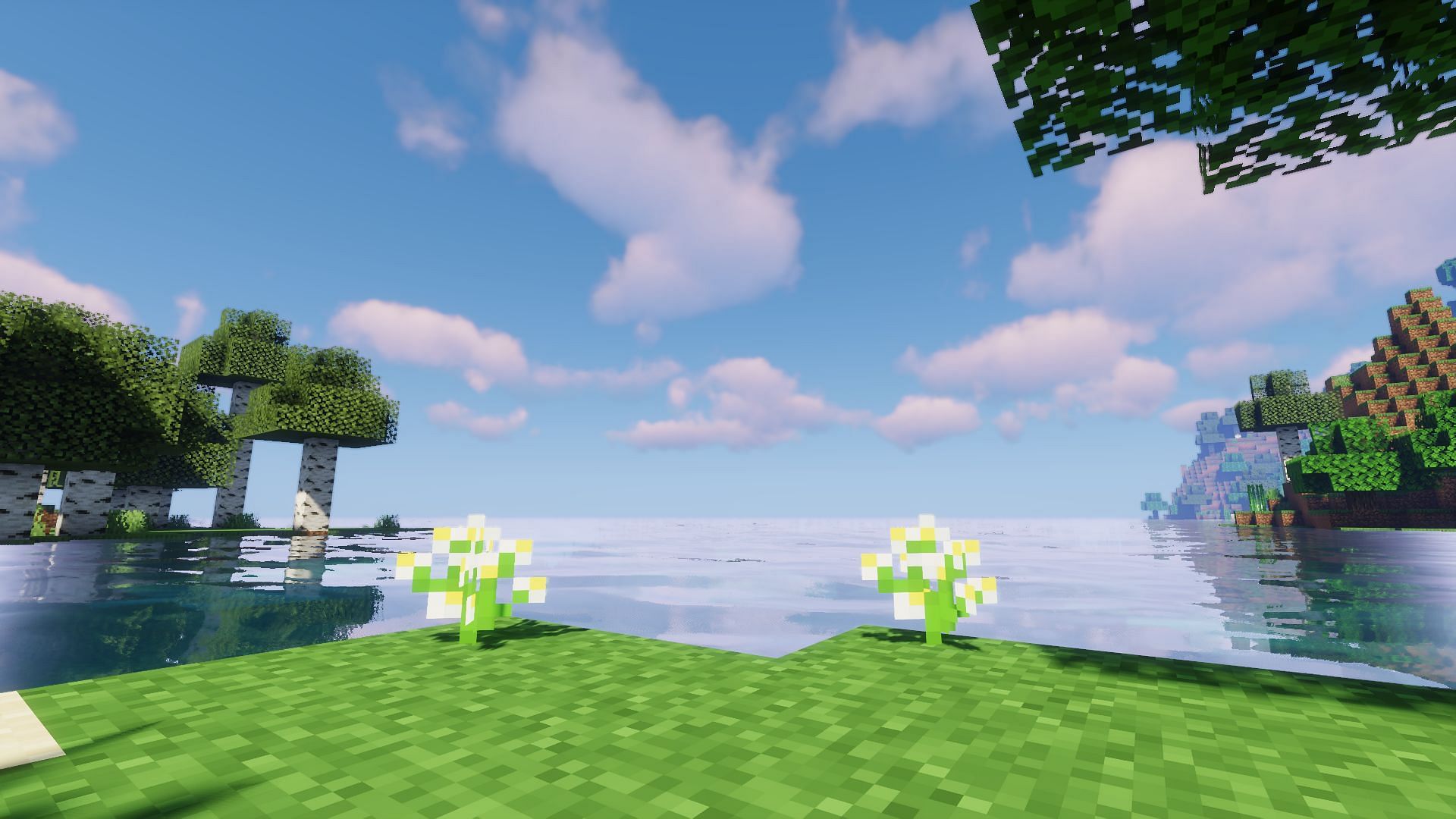 An example of azure bluets (Image via Minecraft)