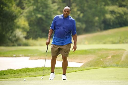 Charles Barkley at the LIV Golf Invitational - Bedminster - Pro-Am