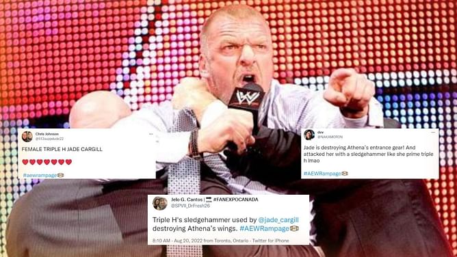 "Savage move" - Wrestling world stunned by iconic Triple H reference in former WWE Superstar's segment on AEW Rampage