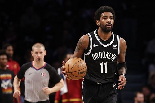 Kyrie Irving during the Cleveland Cavaliers v Brooklyn Nets - Play-In Tournament