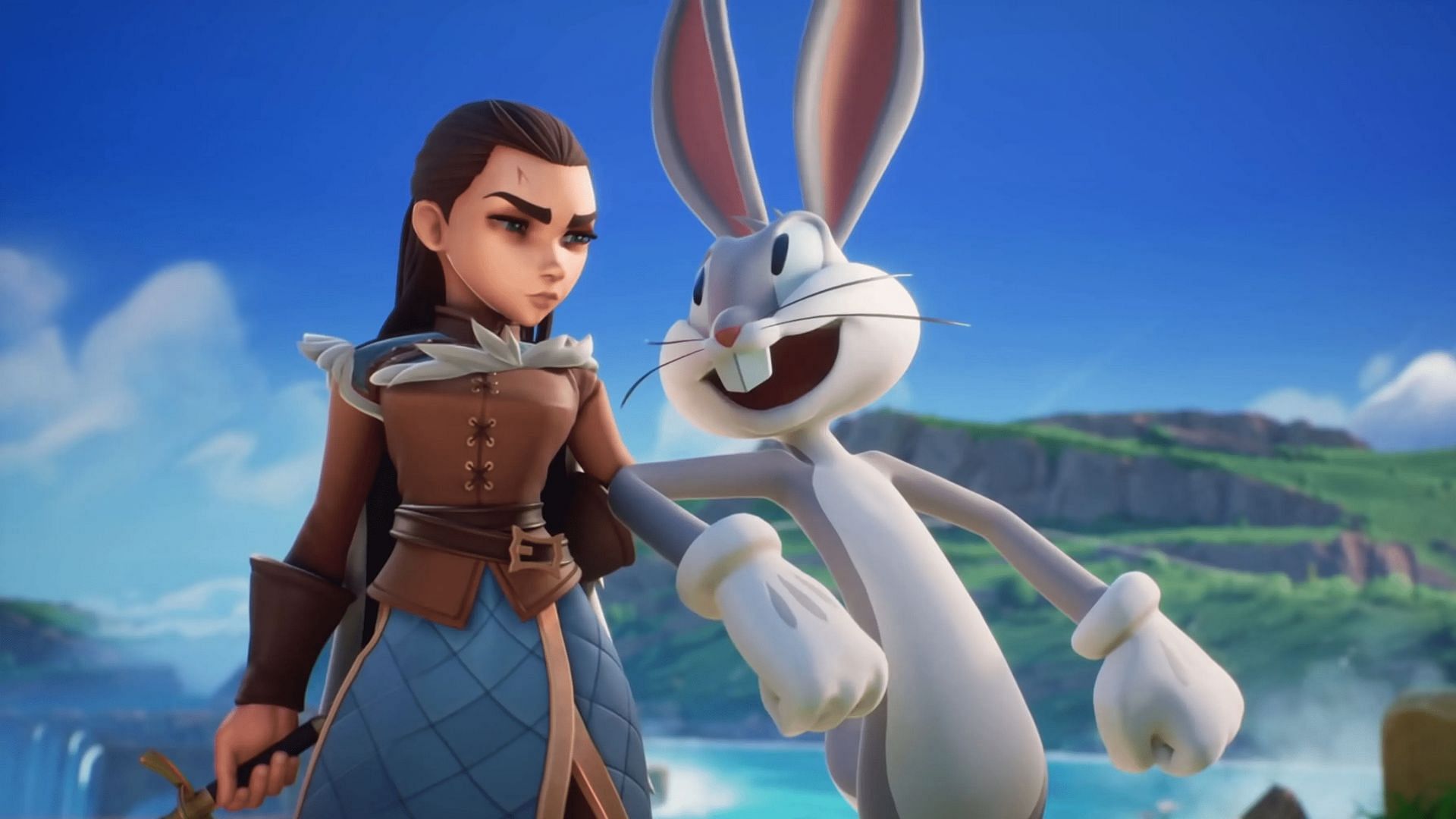 Arya Stark and Bugs Bunny in MultiVersus (Image via Warner Bros. Interactive)