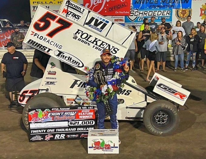 Who owns the 57 sprint car of Kyle Larson?
