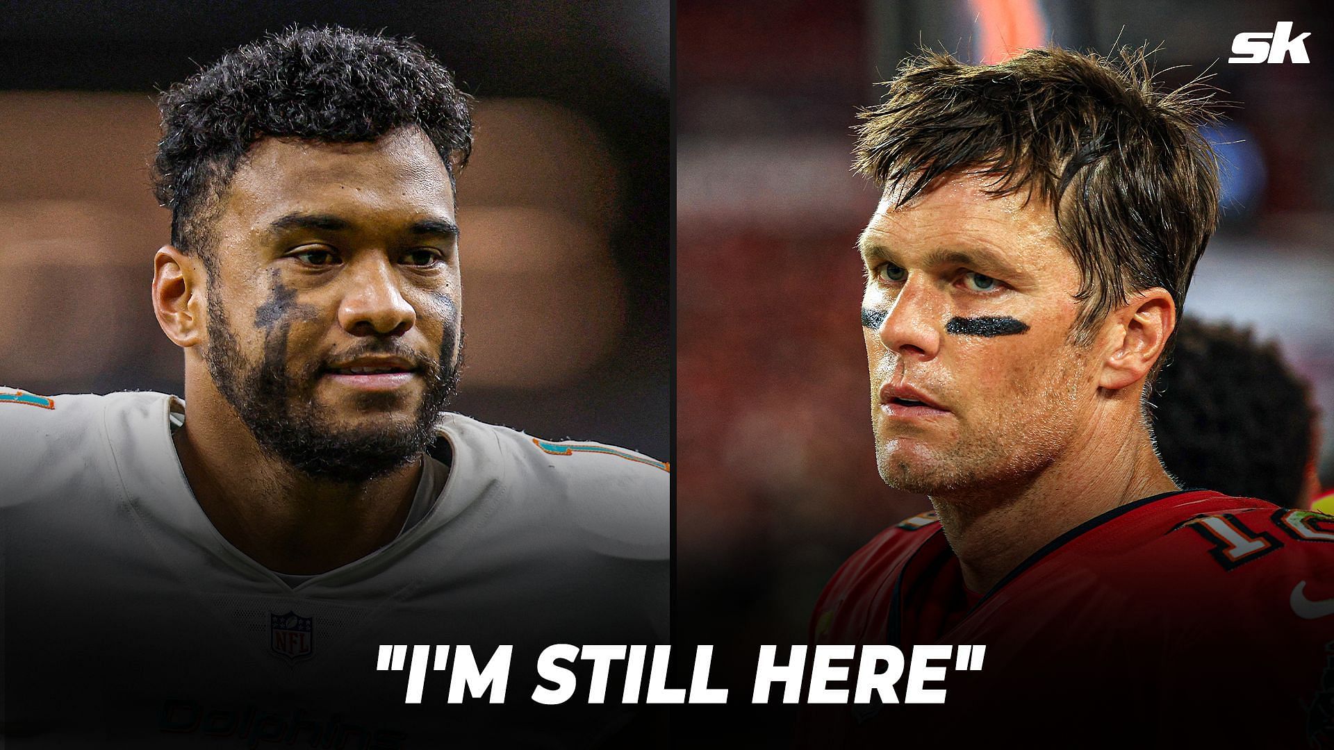 Tua Tagovailoa gives a stern response to Tom Brady to Dolphins rumors.