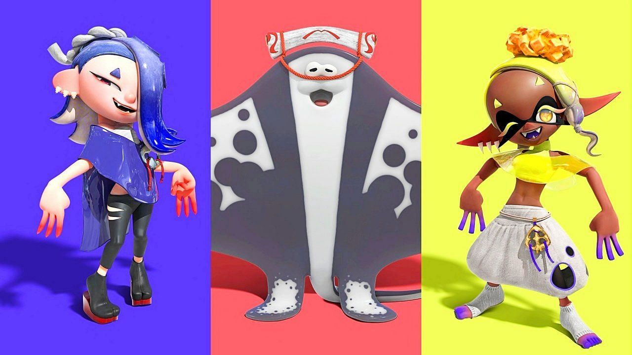 Promotional imagery for Splatoon 3&#039;s first Splatfest (Image via Nintendo)