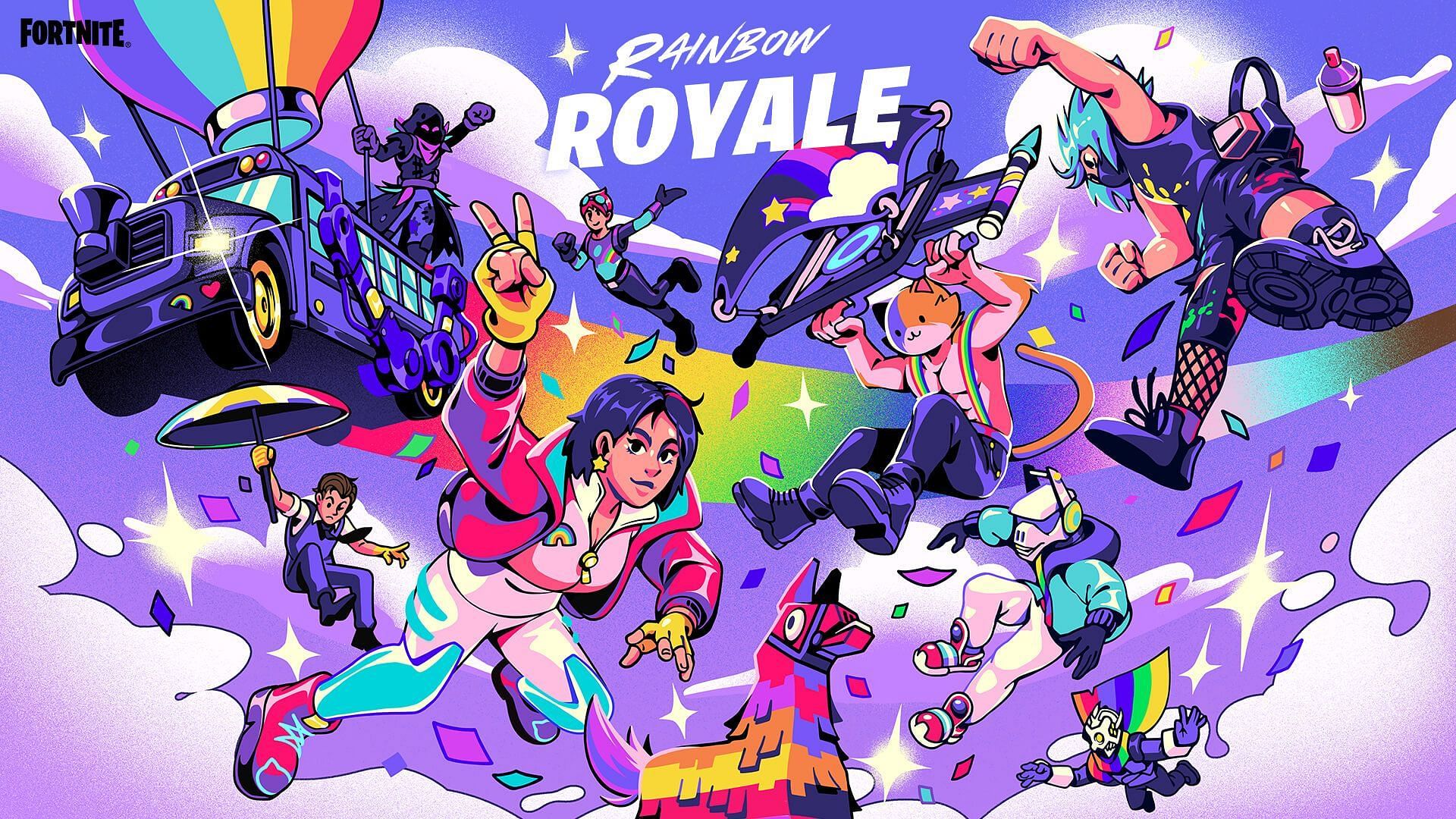 Fortnite to get a second instalment of the Rainbow Royale. (Image via Epic Games)
