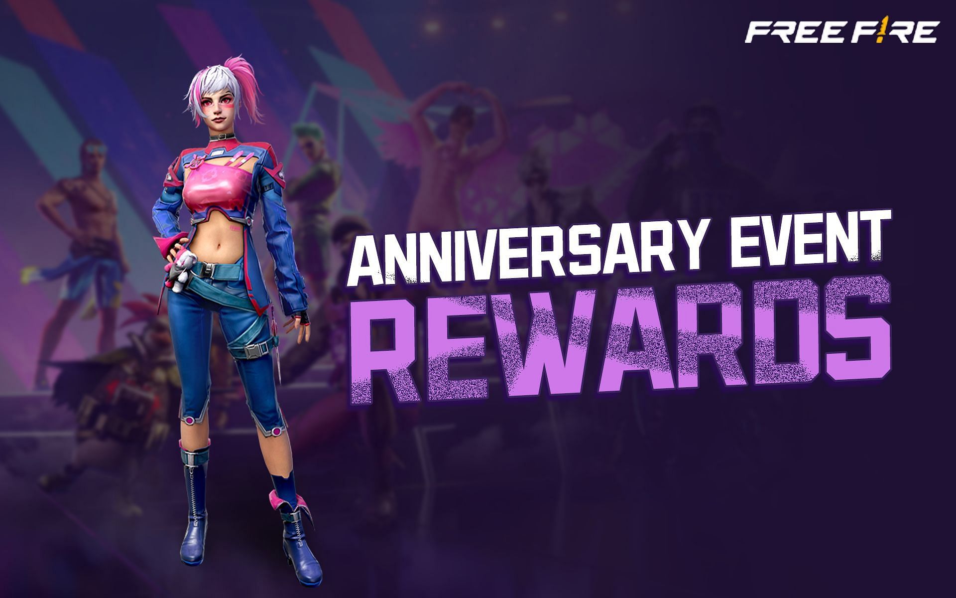 Rewards of the 5th anniversary events of Free Fire have been revealed (Image via Garena)