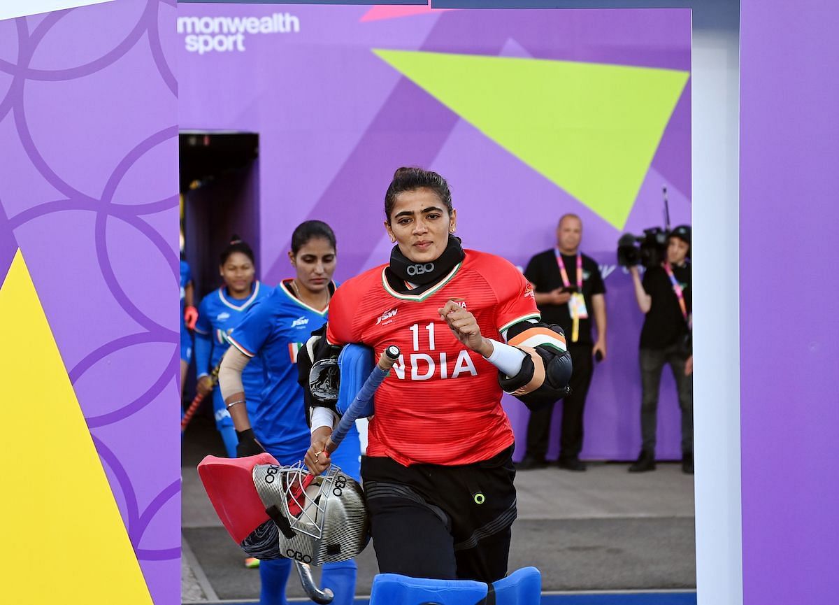 Indian women&#039;s team captain Savita Punia at CWG 2022. (PC: Hockey India)