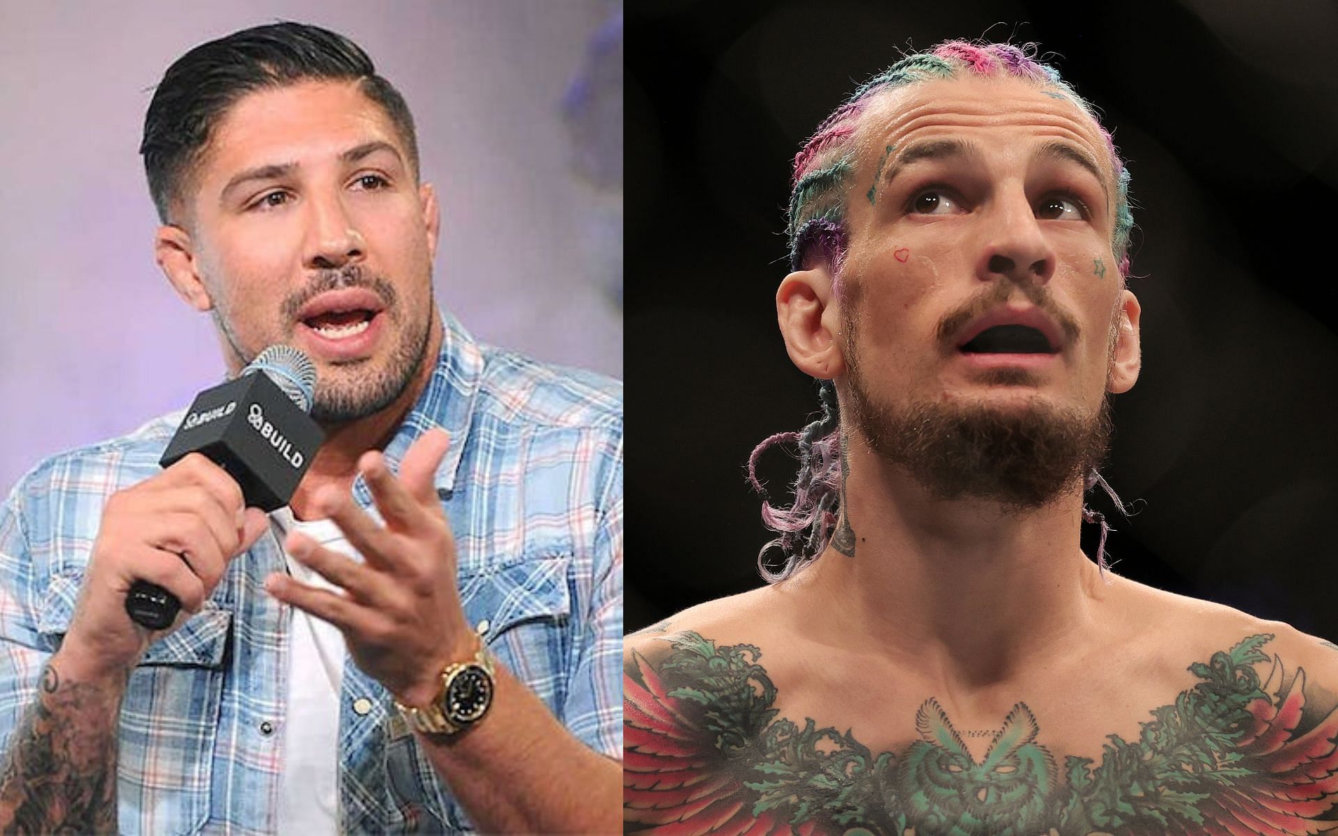 Brendan Schaub (left) and Sean O&#039;Malley (right). [Image courtesy: left image from onnit.com, right image from Getty Images]