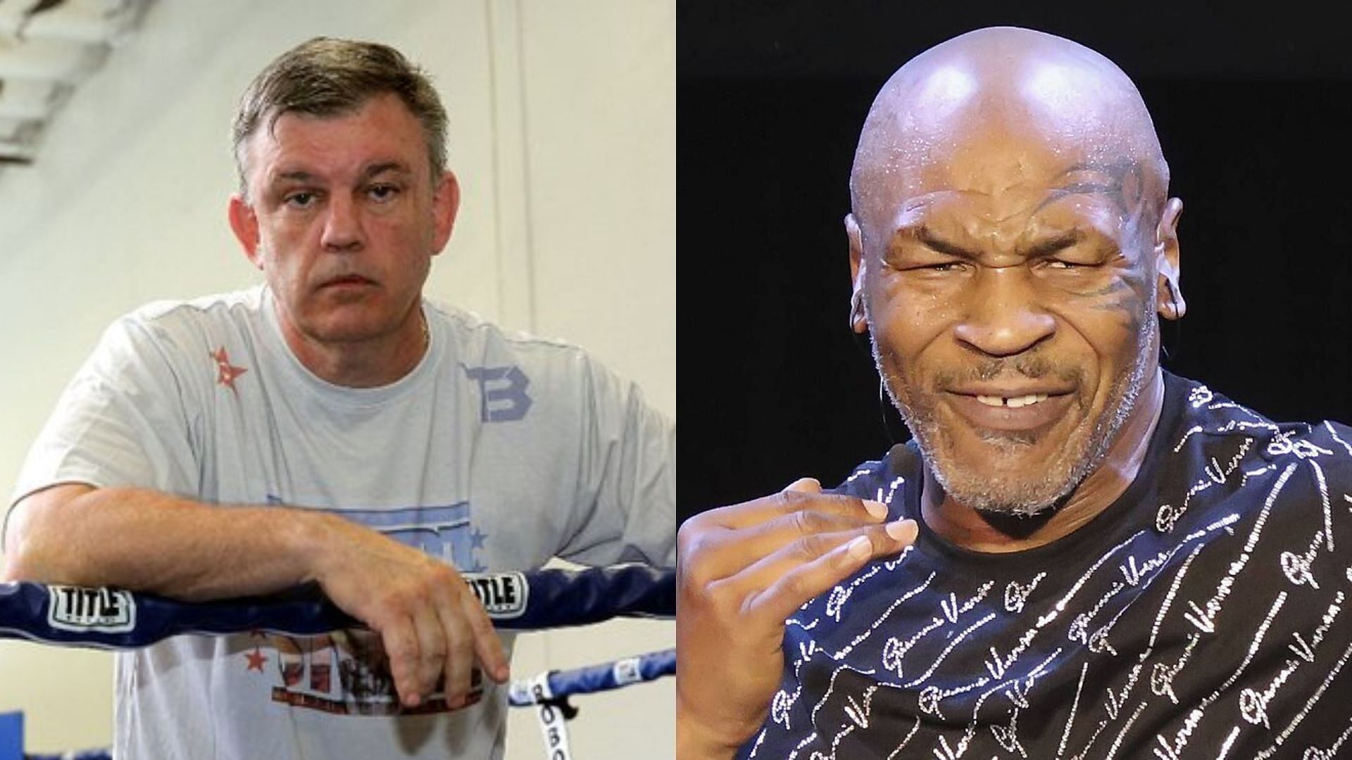 Teddy Atlas (left) and Mike Tyson (right).