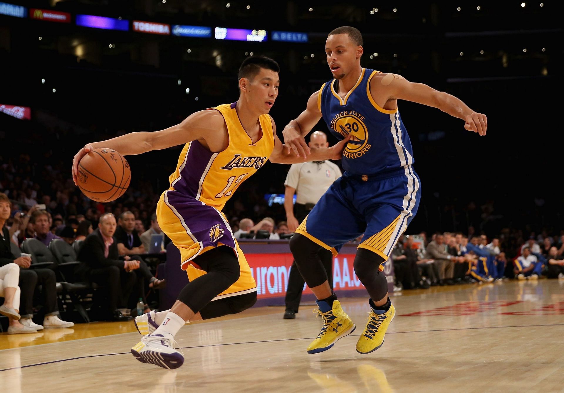 Jeremy Lin and Steph Curry were former teammates with the Golden State Warriors