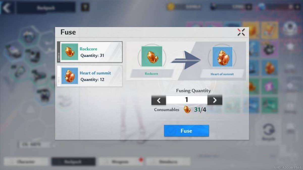 Fusing together Rockcores is the best way to obtain Hearts of Summit in Tower of Fantasy (Image via Perfect World)