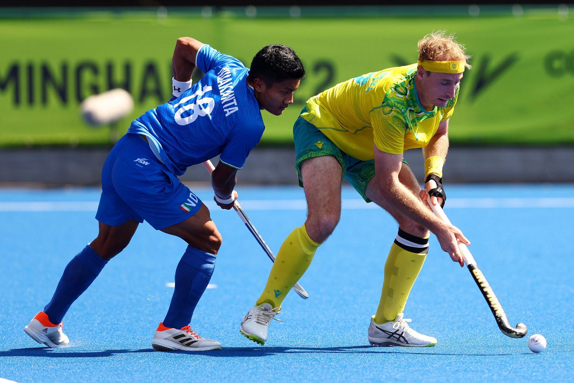 India&#039;s Nilakanta Sharma and Australia&#039;s Aran Zalewski in action. (PC: Getty Images)