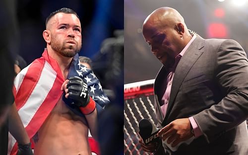 Colby Covington (left), Daniel Cormier (right)