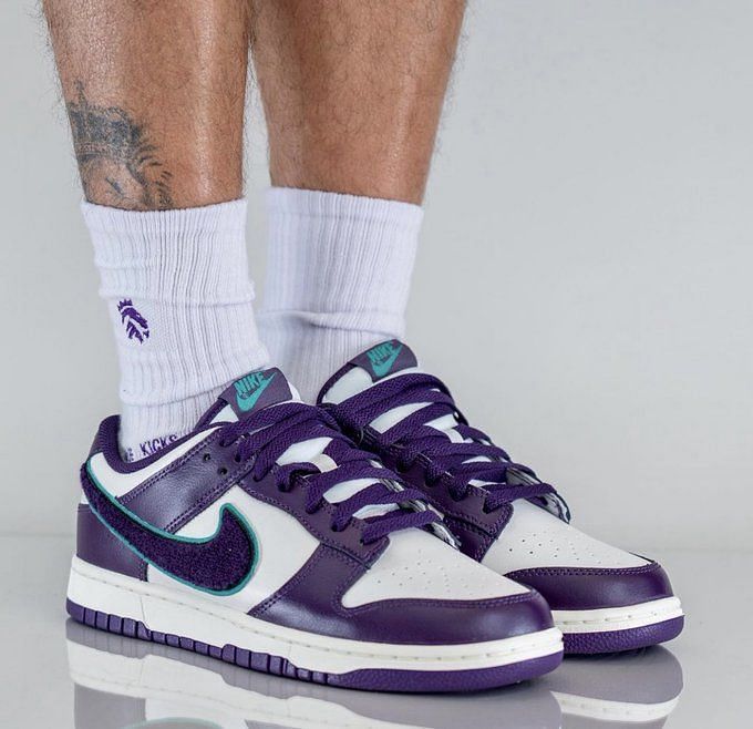 Where to buy Nike Dunk Low Chenille Swoosh Grand Purple