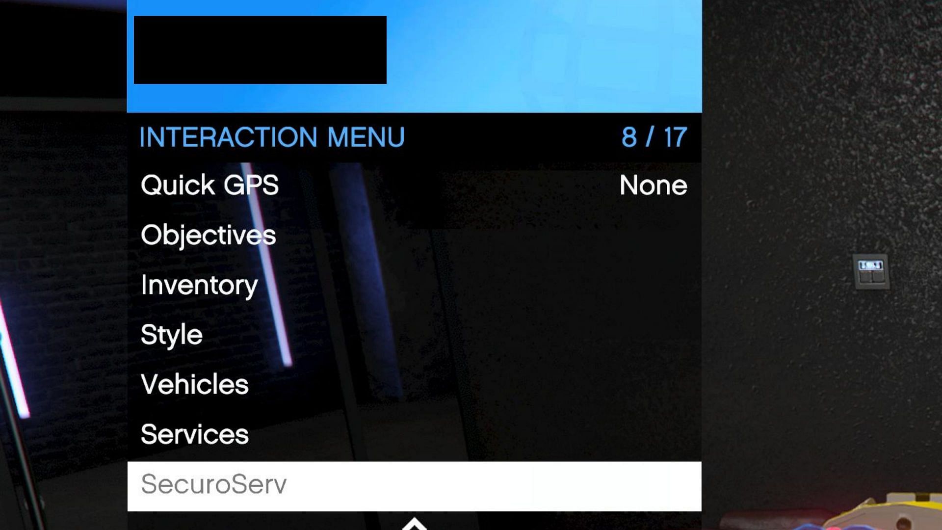 Everything is done through the Interaction Menu (Image via Rockstar Games)