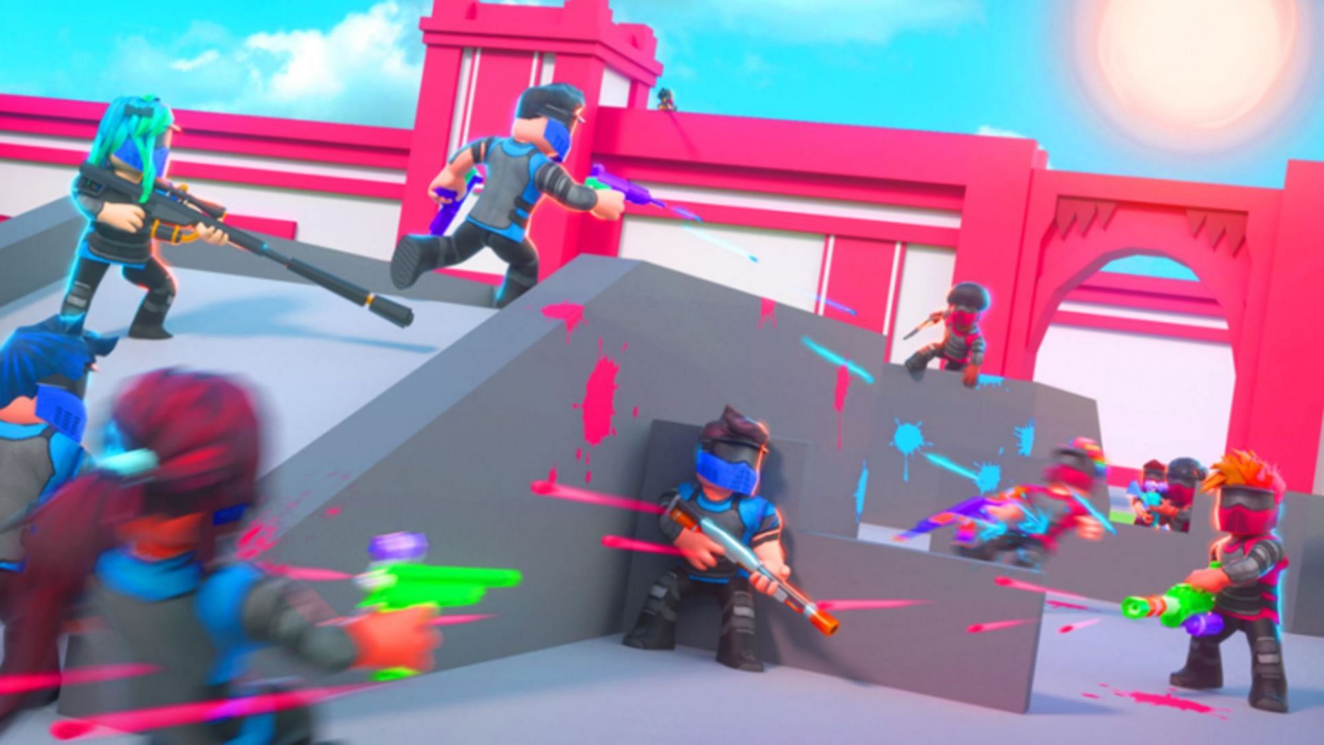 Shooting games (Images via Roblox)