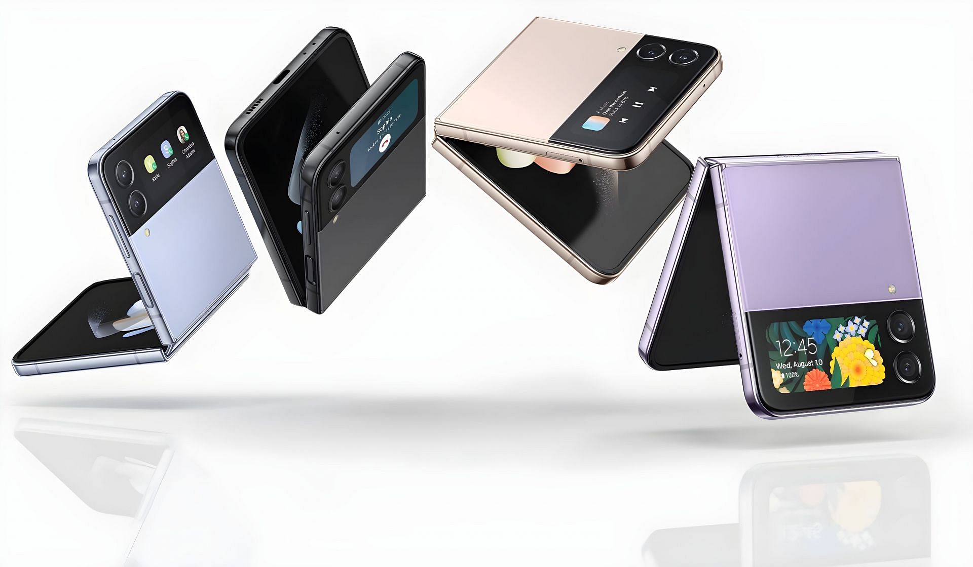 The Samsung Galaxy Z Flip 4 (Image via 91 Mobiles)