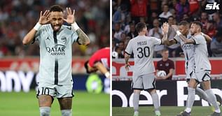 "Amazing night" - PSG star Neymar's Instagram post shows squad unity with Messi and Mbappe as Brazilian puts in a scintillating performance against Lille