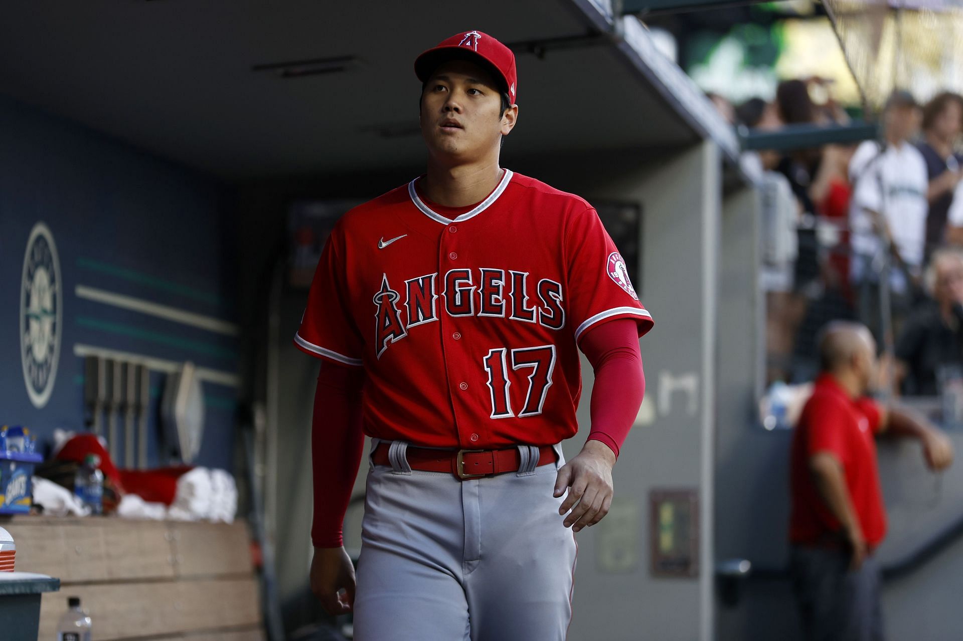 Shohei Ohtani of the Angels versus the Seattle Mariners