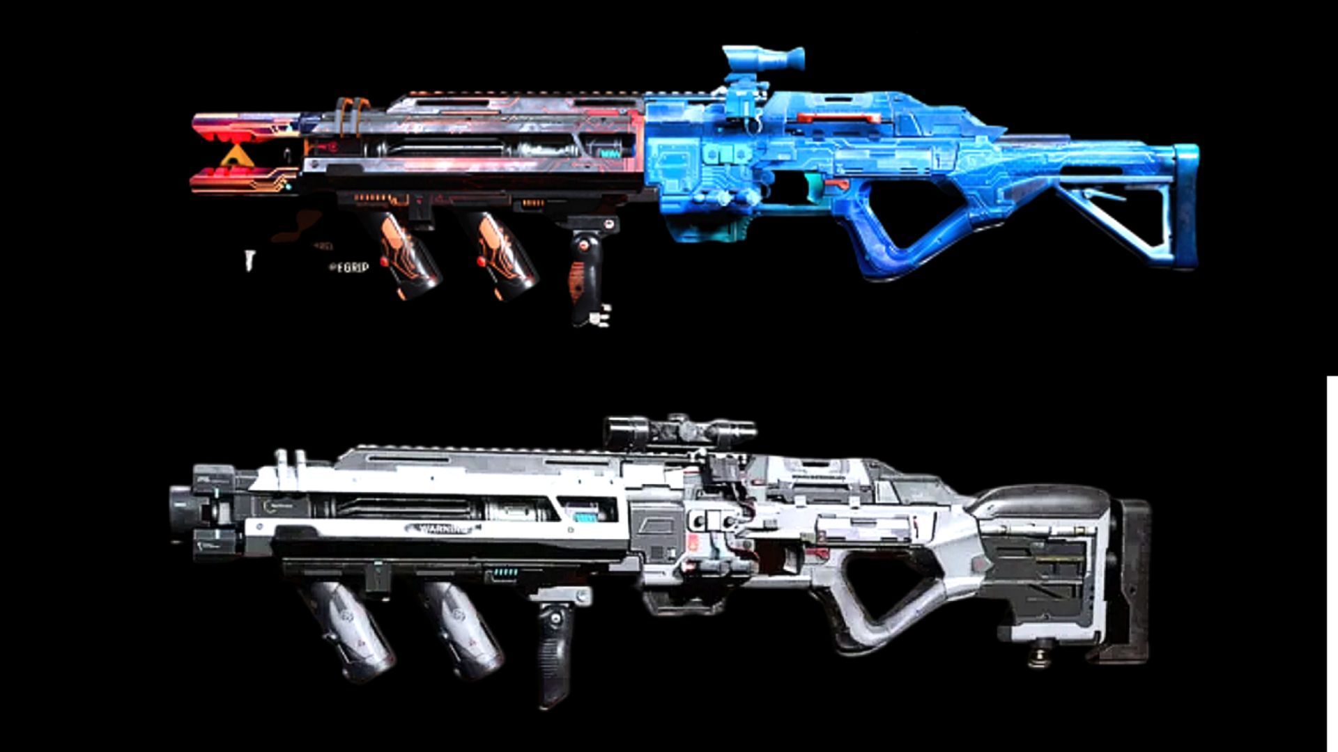 Some available blueprints for the EX-1 in Warzone (Image via Activision)