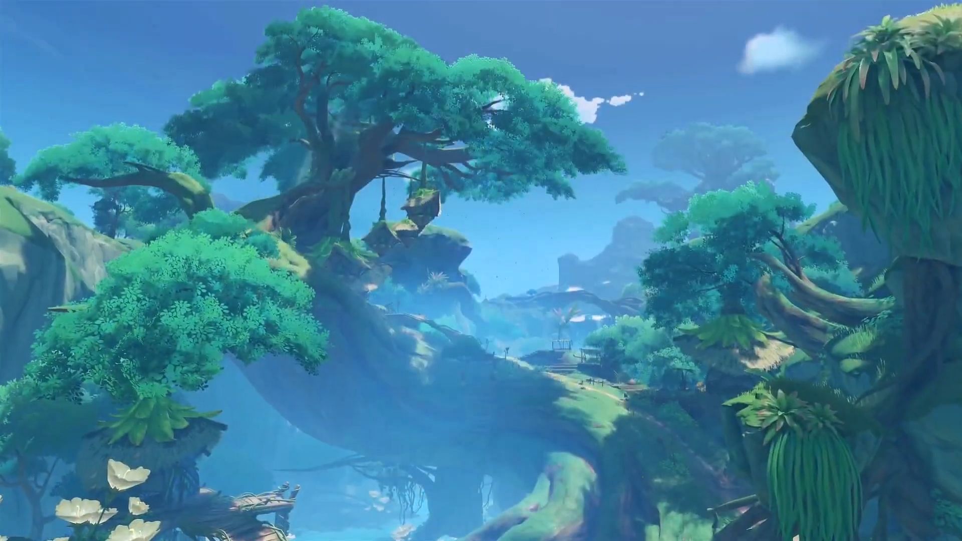 Sumeru city on top of a giant tree (Image via HoYoverse)