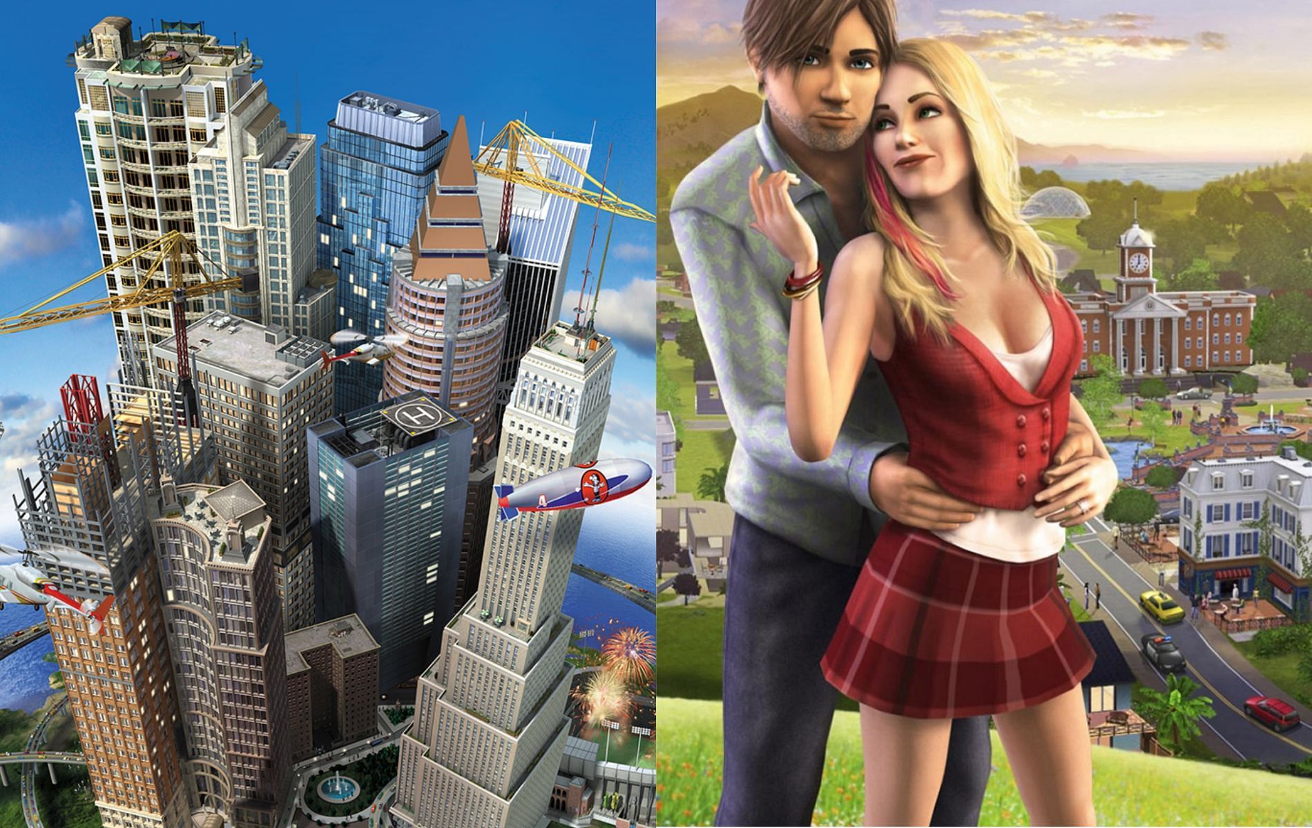 Some of the best ever simulation and city-builder games were released in the 2000s (Image via EA)