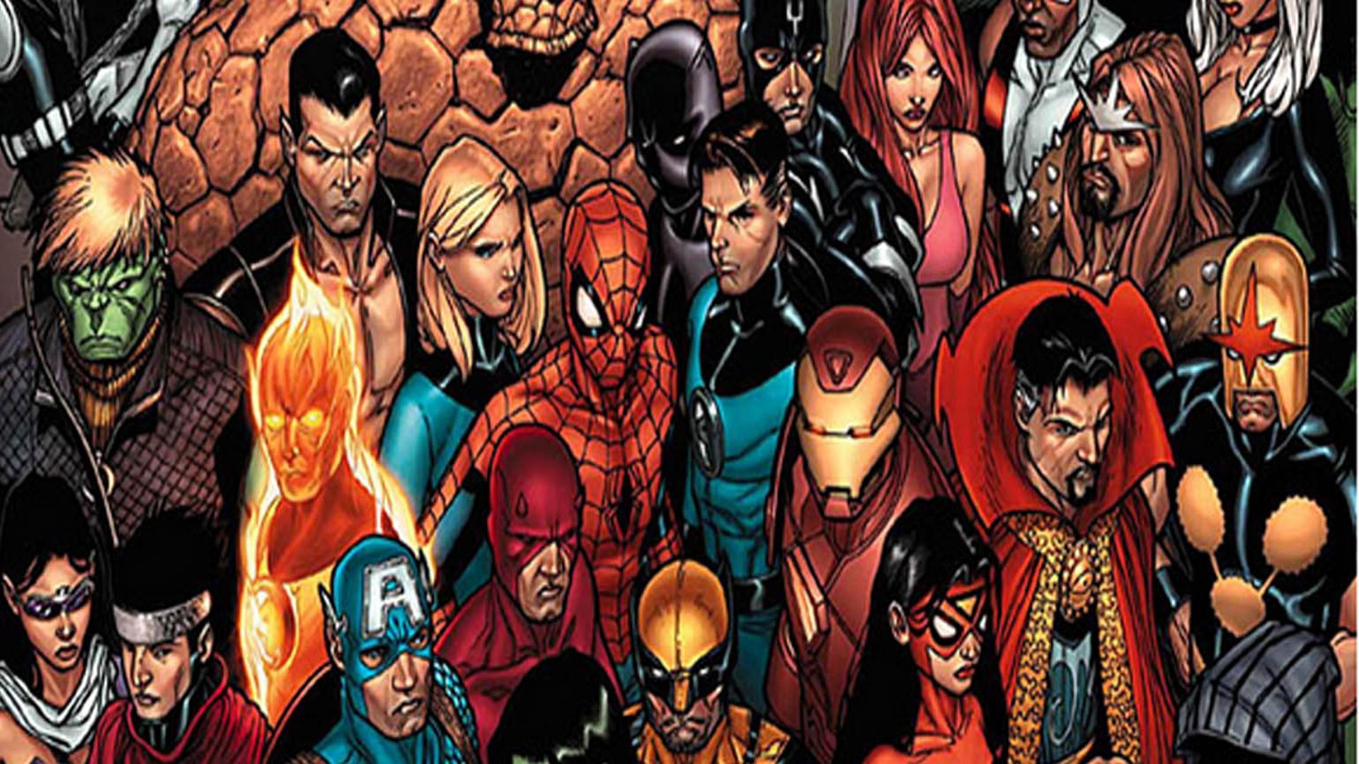 The cast of Marvel characters (Image via Marvel Entertainment)