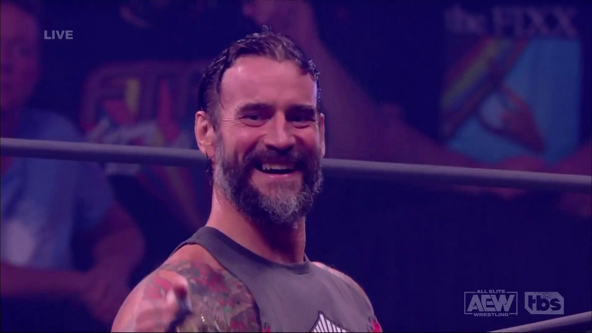 CM Punk during the most recent Dynamite.