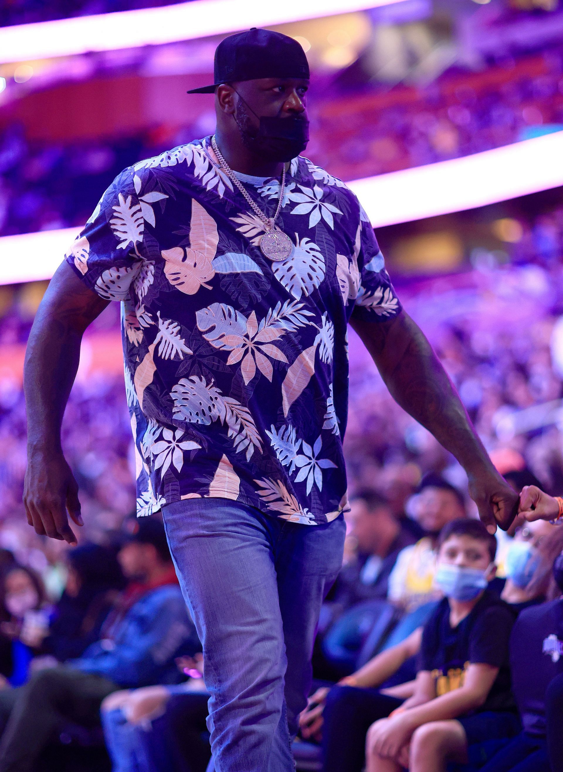 Shaquille O'Neal at a game in January.