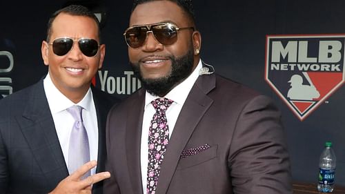 Alex Rodriguez with David Ortiz.