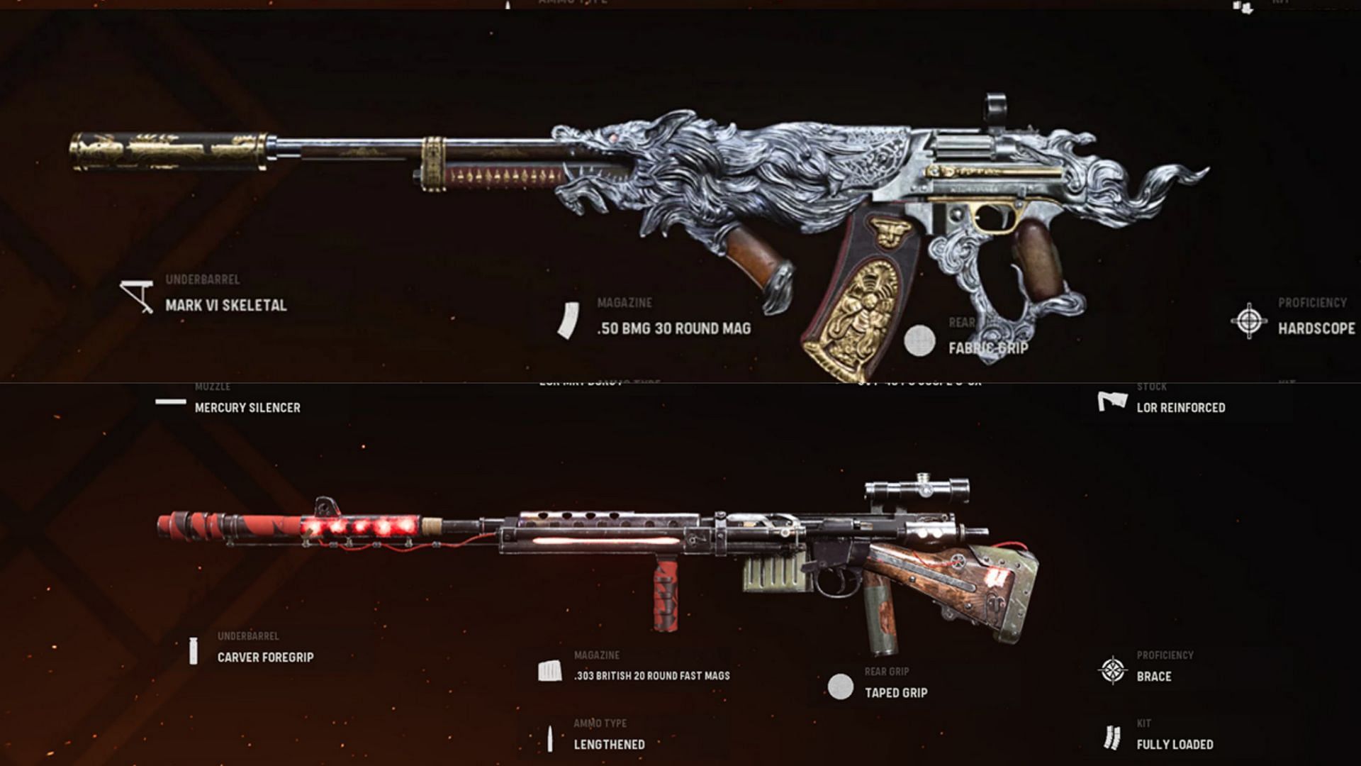 Some available blueprints of NZ-41 in Warzone (Image via Activision)