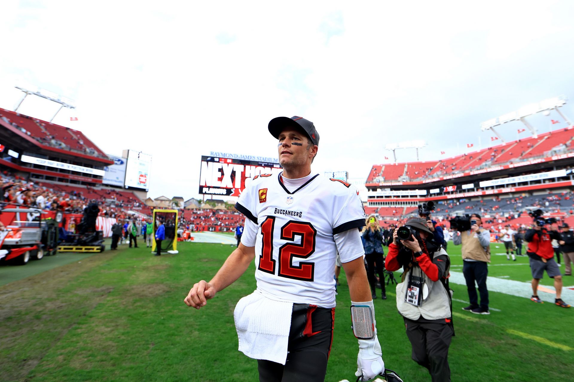 Tom Brady at the NFC Wild Card Playoffs - Philadelphia Eagles v Tampa Bay Buccaneers