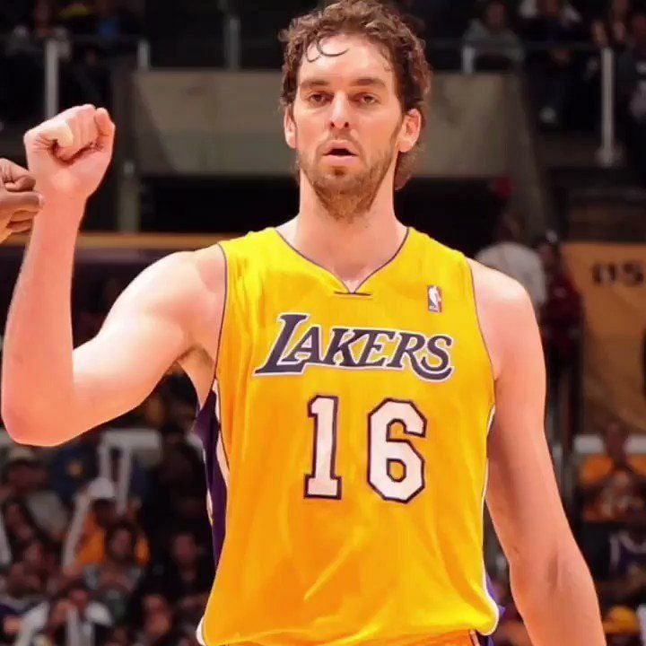 Sports Brief on X: Lakers honored one of the franchise's greatest centers,  by lifting Pau Gasol's jersey to the rafters. His jersey was placed beside  the jerseys the late Kobe Bryant. Apart