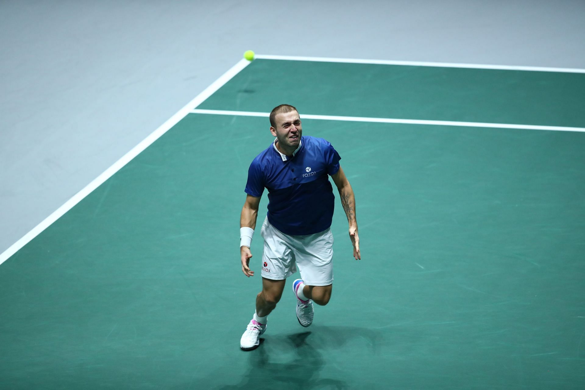 Evans dropped only three games in his opening-round win/