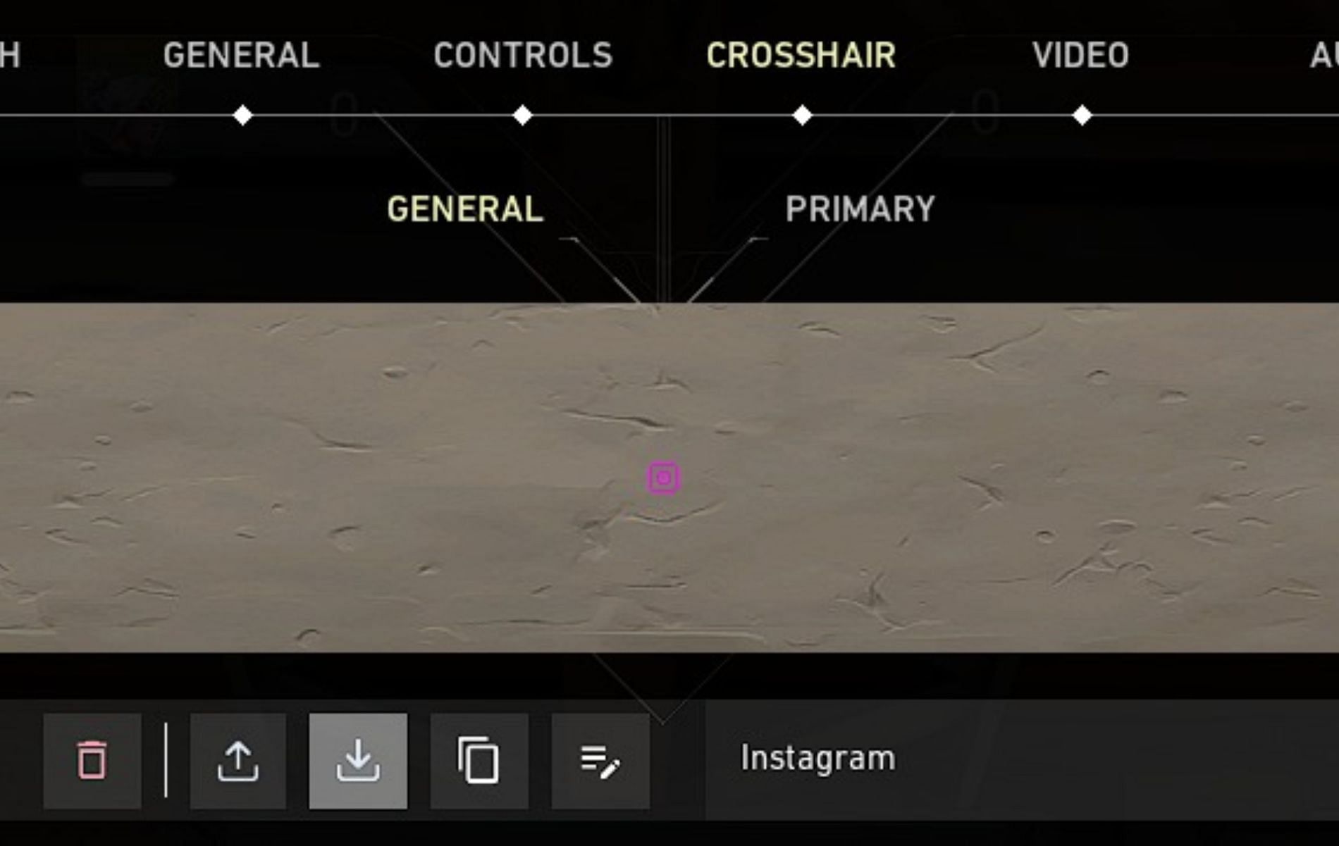 Instagram Crosshair (Image via Riot Games)
