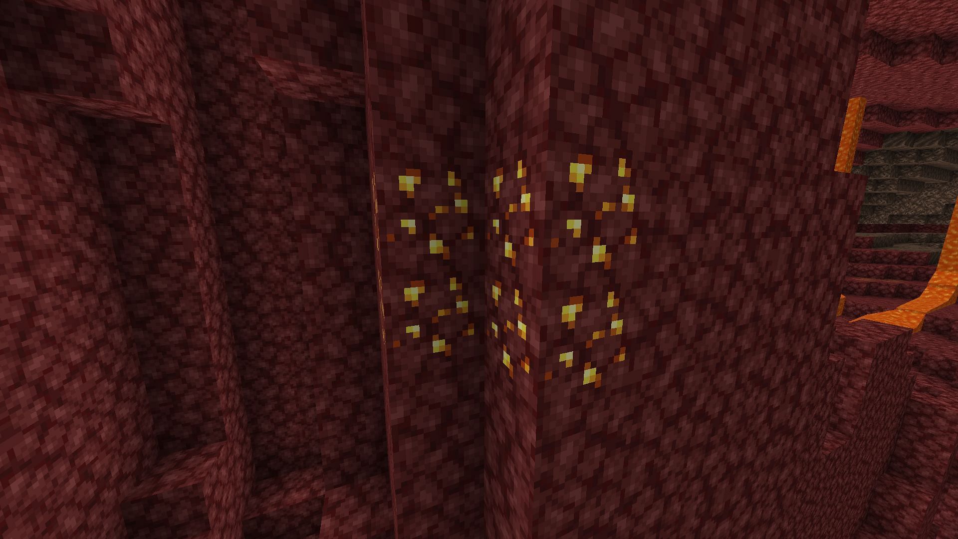 Breaking Nether Gold ore blocks in Minecraft will anger the Piglins (Image via Mojang)