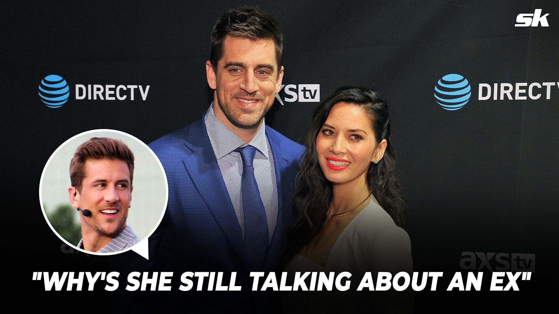 Aaron Rodgers&#039; brother Jordan (inset) certainly did not hold back against the Green Bay Packers QB&#039;s ex-girlfriend Olivia Munn