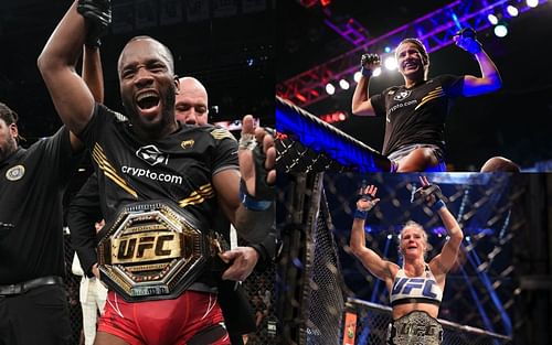 Leon Edwards, Julianna Peña and Holly Holm