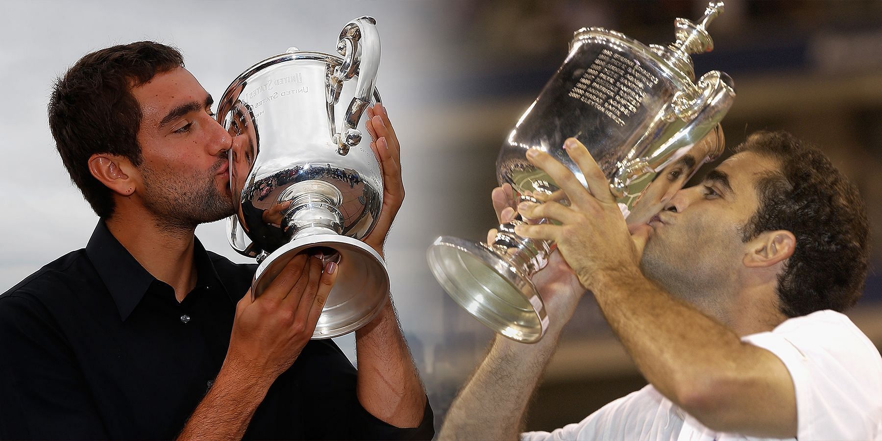 Cilic (left) and Sampras are two of the lowest-ranked players to win the US Open.